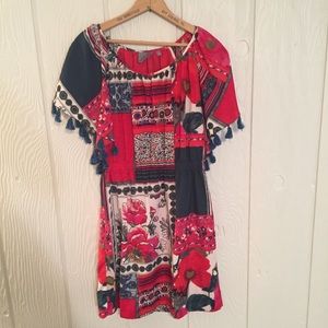 ✨Anthropologie Patterned Dress